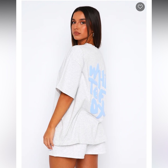 White Fox Boutique Tops - White Fox Light Gray Tee. Sorry for the wrinkles. Size small.